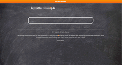 Desktop Screenshot of beyreuther-training.de