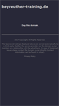 Mobile Screenshot of beyreuther-training.de
